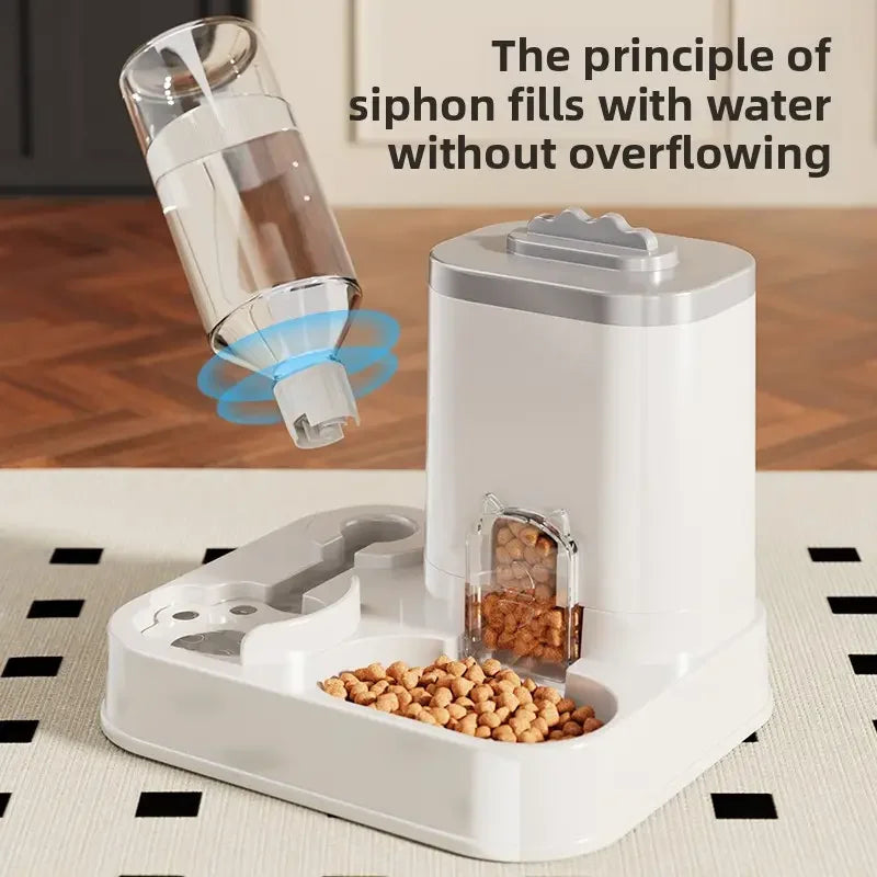 Dispensador automático de agua con sistema de alimentación integrado