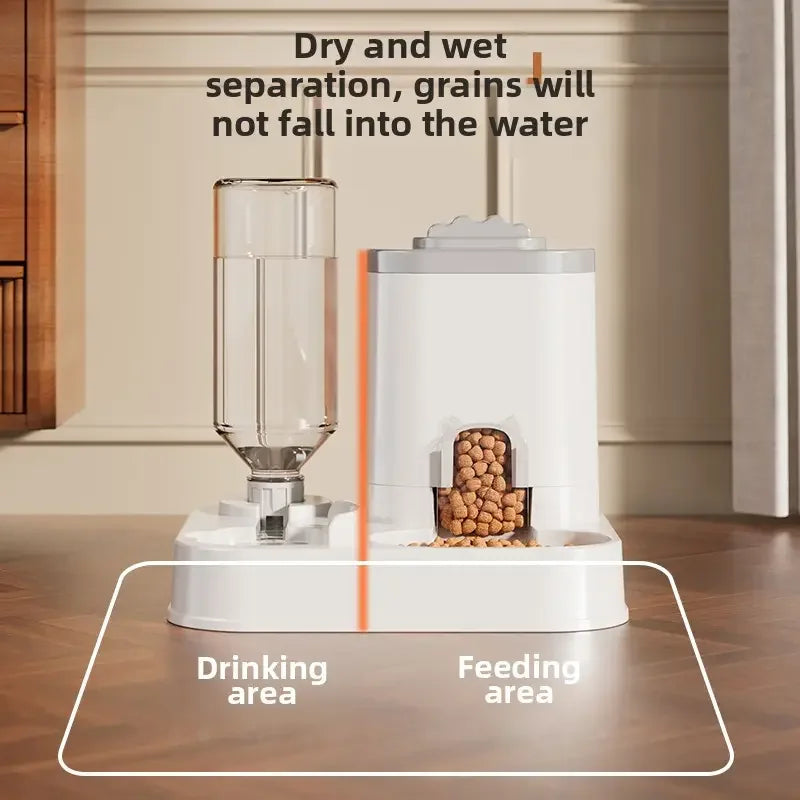 Dispensador automático de agua con sistema de alimentación integrado