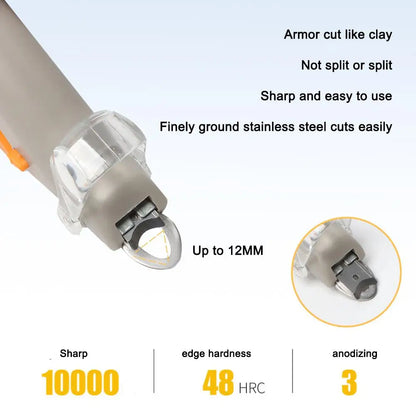 Cortauñas profesional para mascotas con luz LED con protector de seguridad